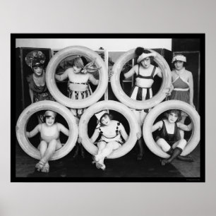 Poster Beautés de bain Mack Sennett 1922