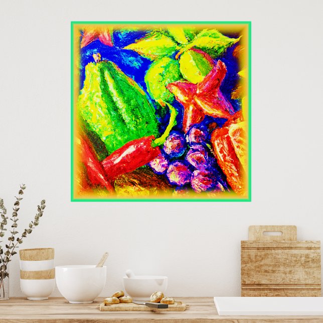 Poster Beautifil Et Des Étoiles Fruiteuses. Commandez dès (Cuisine)