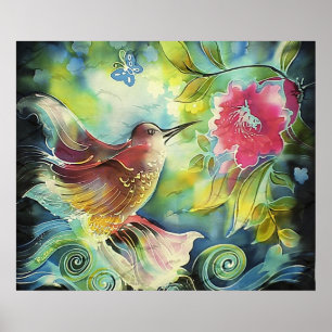Poster Beautiful Hummingbird