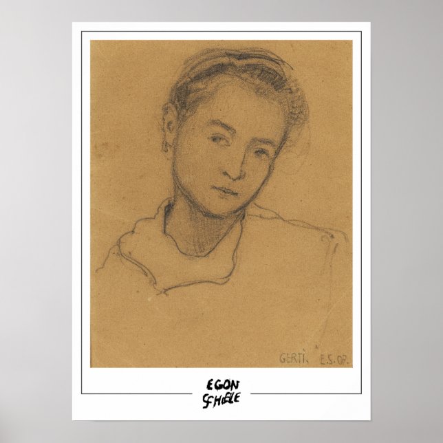 Poster Beaux-arts d'Egon Schiele #565-2 (Devant)