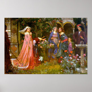 Poster Beaux-Arts du jardin enchanté