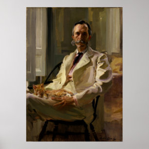 Poster Beaux - L'Homme au Chat (Henry Sturgis)