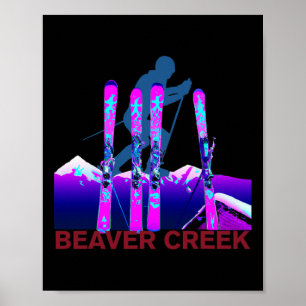 Poster Beaver Creek Ski Snowboard Retro 90s Beaver