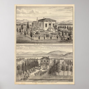 Poster Beazell, English residences, farms