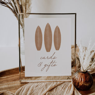 Poster Bébé à bord Cartes de surf et Cadeaux