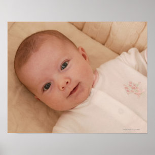 Poster Bébé allongé