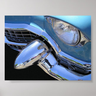 Poster Bébé bleu 55 Cadillac