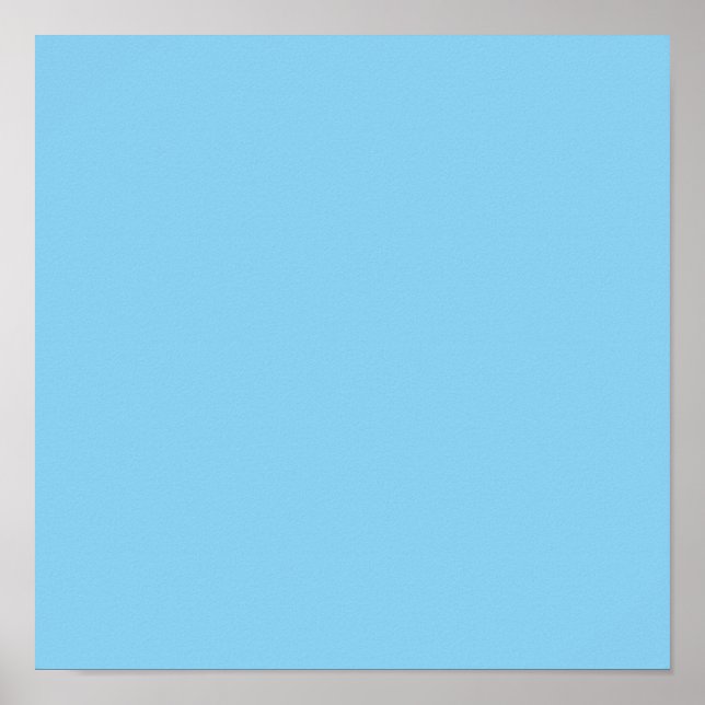 Poster Bébé bleu (couleur solide) (Devant)