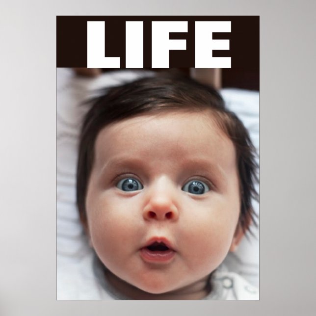 POSTER BÉBÉ BLEUE PRO-VIE VIE INFANTE (Devant)