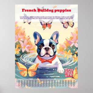 Poster Bébé Bouledogue Français à vendre - Déchirez