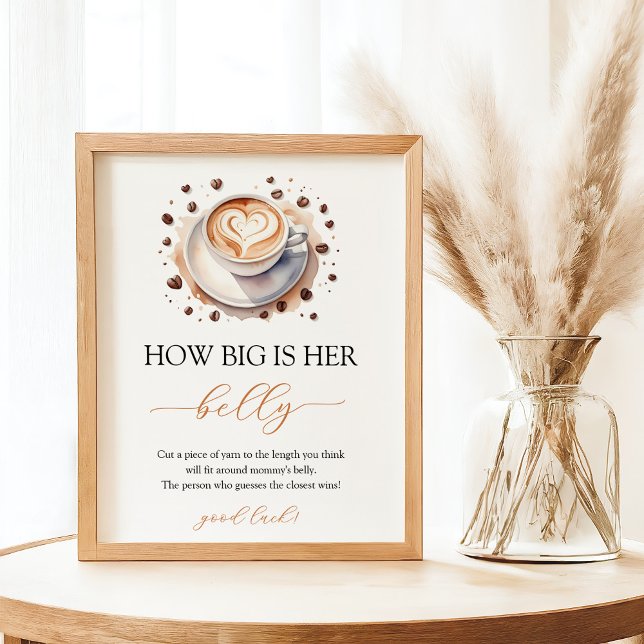 Poster Bébé brasse Baby shower café Signal ventre (Créateur téléchargé)