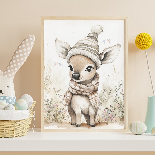 Poster Bébé Cerf Mignon (Créateur téléchargé)