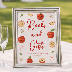 Poster Bébé Chéri Cadeaux et Livres pour Baby Shower