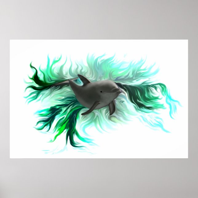 Poster Bébé dauphin  (Devant)