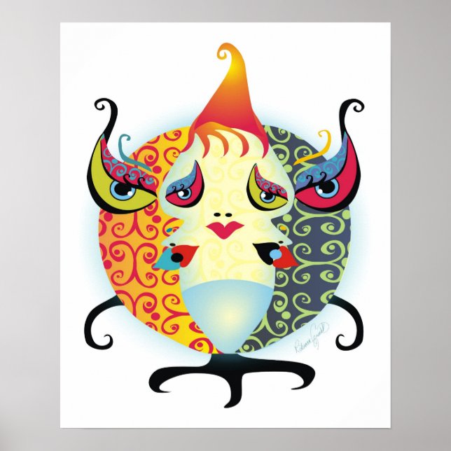 Poster Bébé de la lune de récolte (Devant)