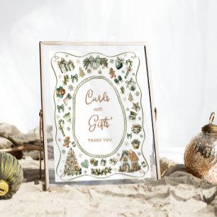 Poster Bébé d'hiver Il fait froid Cartes et Cadeaux extér