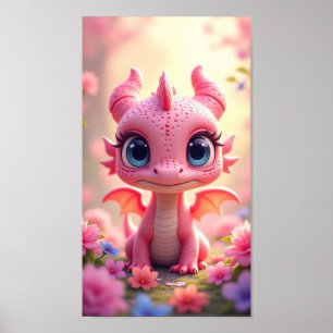 Poster Bébé Dragon