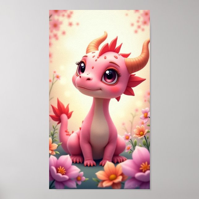 Poster Bébé Dragon (Devant)