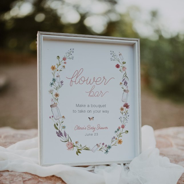 Poster Bébé en Fleur de Fleur Bar Bouquet (Créateur téléchargé)