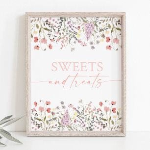Poster Bébé en fleur Fleur sauvage Douceurs et Traitement