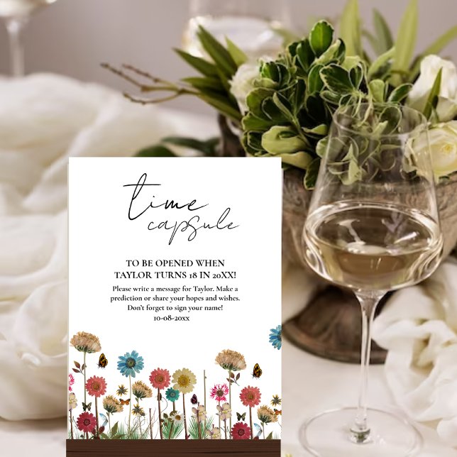 Poster Bébé en fleur sauvage bébé Temps Capsule Signal (Créateur téléchargé)