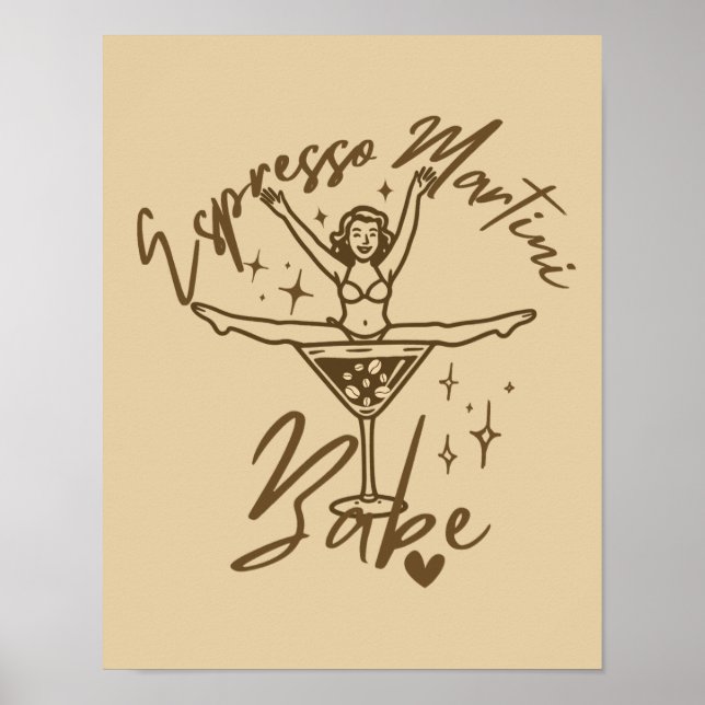 Poster Bébé Espresso Martini  (Devant)