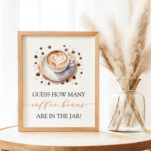 Poster Bébé est en train de brasser café Bean Guesser Jeu (Créateur téléchargé)
