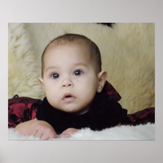 Poster Bébé fille (Devant)