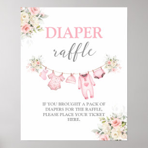 Poster Bébé Fille Vêtements Papier à café Signe de trèfle