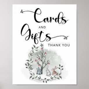 Poster Bébé il fait froid en dehors des cartes d'hiver et