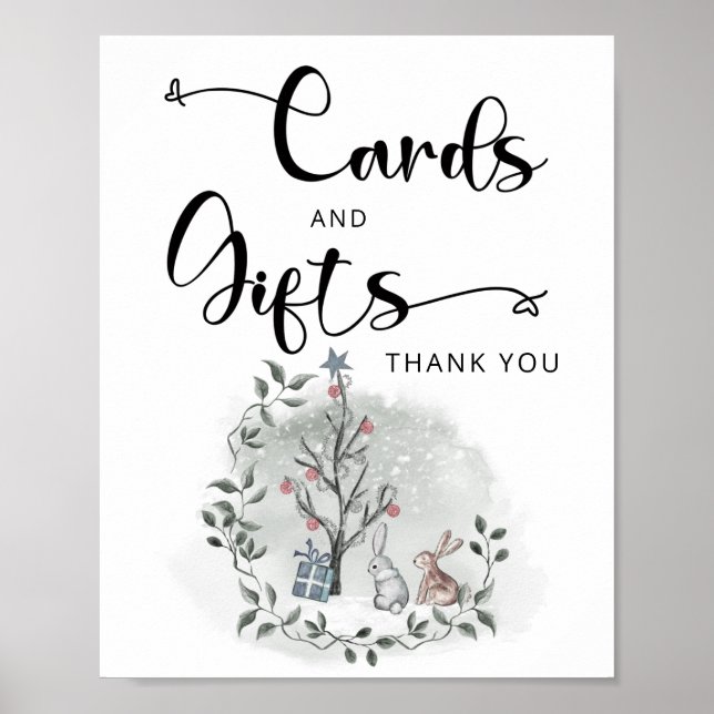 Poster Bébé il fait froid en dehors des cartes d'hiver et (Devant)