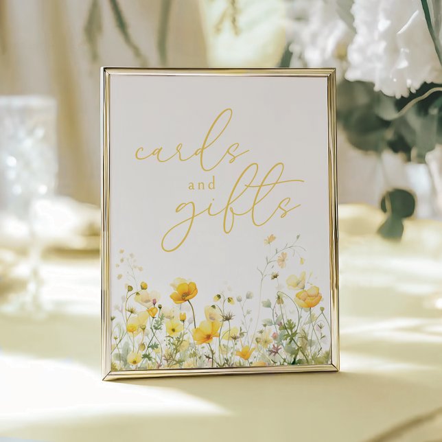 Poster Bébé Jaune En Fleur Fleur sauvage Cartes & Cadeaux (Créateur téléchargé)