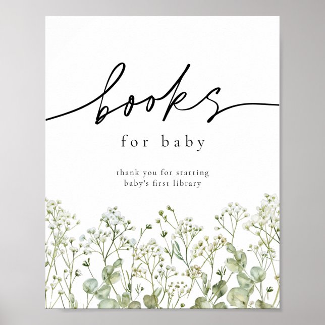 Poster Bébé livres de respiration pour bébé signe (Devant)