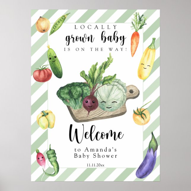 Poster Bébé local - baby shower de bienvenue (Devant)