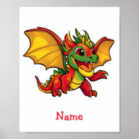 Bébé mignon Dragon Nom personnalisé