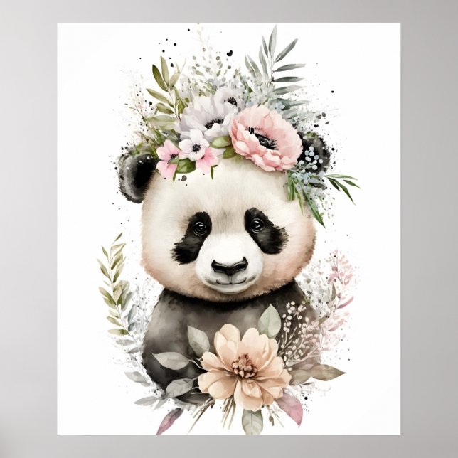 Poster Bébé Panda Ours (Devant)