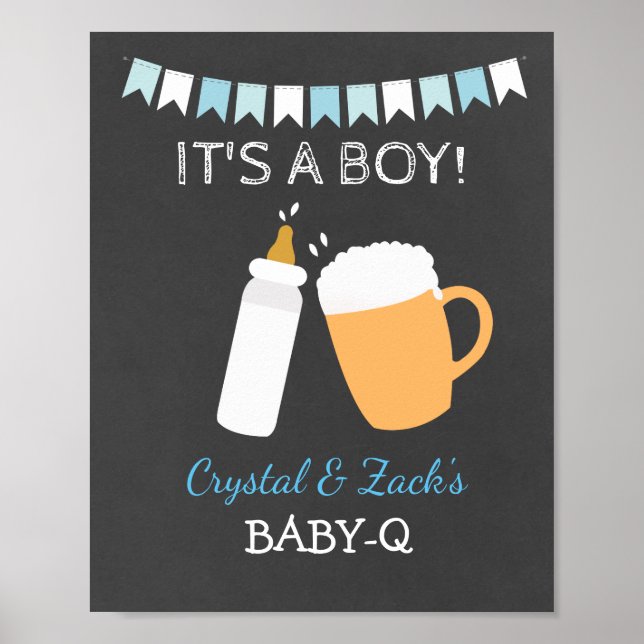 Poster BÉBÉ-Q Bière bébé brasse 8x10 (Devant)