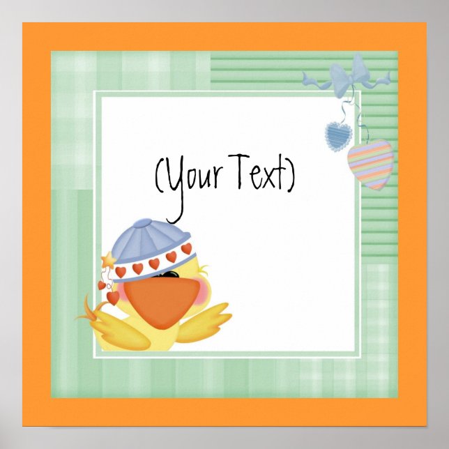 Poster Bébé Quack ups Imprimer (Devant)