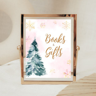 Poster Bébé rose C'est froid Livres et Cadeaux extérieurs