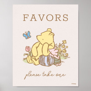Poster Bébé Shampoing Classique Pooh & Piglet