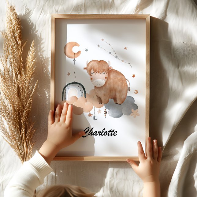 Poster Bébé Taurus - Votre Petite Taurus Zodiac Nursery (Créateur téléchargé)