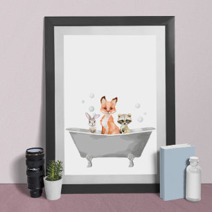 Poster Bébés Bébés Bébés Dans La Baignoire
