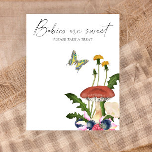 Poster Bébés champignons aquarelle sauvages sont doux