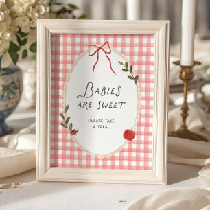 Poster Bébés de Fête de Bébé Apple sont Douce
