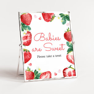 Poster Bébés fraise sucrés sont doux