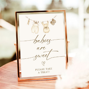 Poster Bébés sont Boho doux Vêtements de bébé Dessert Pan