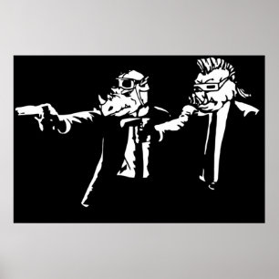 Poster Bebop Rockstable Thug life Pfiction mashup