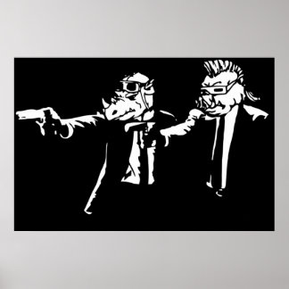 Poster Bebop Rocksteady  Thug life  Pfiction mashup