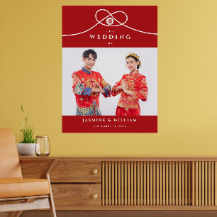 Poster Bécasseau maubèche Double bonheur Photo Mariage ch