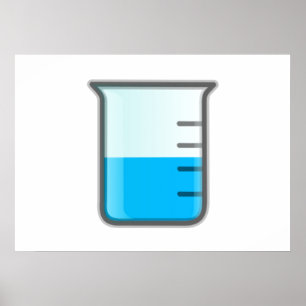 Poster Bécher de la science de la chimie